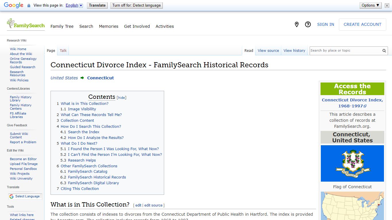 Connecticut Divorce Index - FamilySearch Historical Records