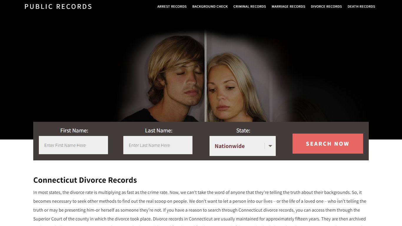 Connecticut Divorce Records | Enter Name and Search. 14Days Free